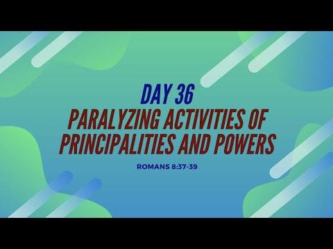 DAY 36 PARALYZING ACTIVITIES OF PRINCIPALITIES AND POWERS ROMANS 8:37-39