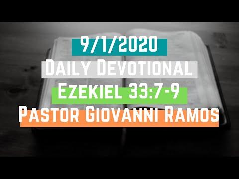 9/1/2020 Daily Devotional: Ezekiel 33:7-9