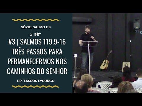 Salmos 119:9-16 | TRÊS PASSOS PARA PERMANECERMOS NOS CAMINHOS DO SENHOR (por Tassos Lycurgo)