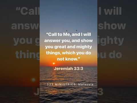 Trust God | Jeremiah 33:3 | 333 Ministries | Global ministries