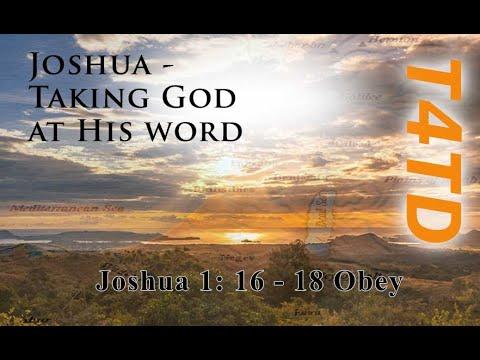 T4TD Joshua 1:16-18 Obey
