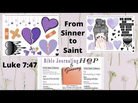 Bible Journal Hop & Giveaway: Luke 7: 47 (CLOSED)