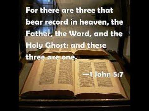 1 John 5:7 - Let's just read it as it is written.