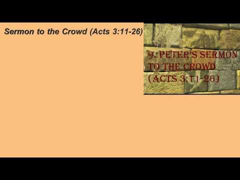 9. Peter's Sermon to the Crowd (Acts 3:11-26)