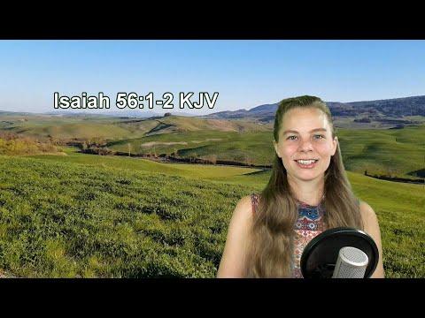 Isaiah 56:1-2 KJV - Scripture Songs