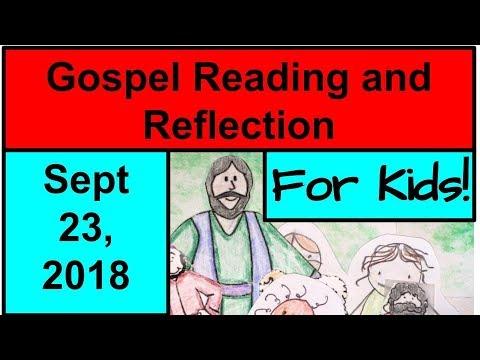 Gospel Reading and Reflection for Kids - September 23, 2018 - Mark 9:30-37