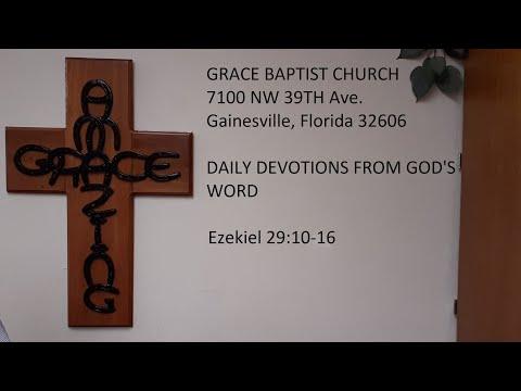 2022-08-06 Saturday Daily Devotion Ezekiel 29:10-16 Scattered for Forty Years