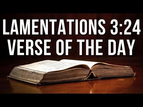 Lamentations 3:24 Spiritual Thought | Bible Verse With Explanation | Lamentations 3:24 Explanation