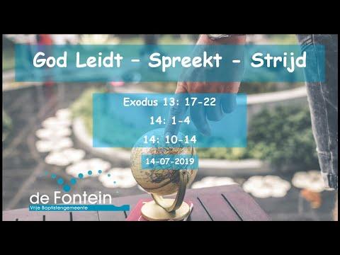 Bert Boer | Preek | God Leidt - Spreekt - Strijd | Exodus 13:17-22 - 14:1-4, 10-14 | ترجمه فارسی