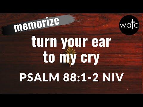 Psalm 88:1-2 NIV (God, cry, prayer): Read, recite, memorize Bible verses, memorize scripture