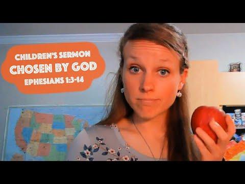 Children's Sermon Lesson: Chosen by God from Ephesians 1:3-14