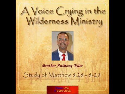 Brother Anthony Tyler - Study of Matthew 8:28 - 8:29 (Lesson 25)