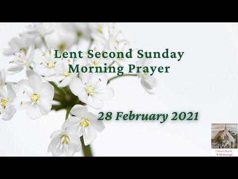 28 February 2021 (Lent Second Sunday Morning Prayer) 1 Thessalonians 4:7