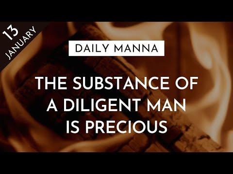 The Substance Of A Diligent Man Is Precious | Proverbs 12:27 | Daily Manna