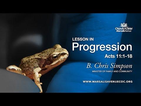 Lesson in Progression - Acts 11:1-18