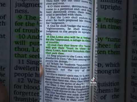 A Refuge For The Oppressed? ???? Psalms 9 : 9-10 In The Bible
