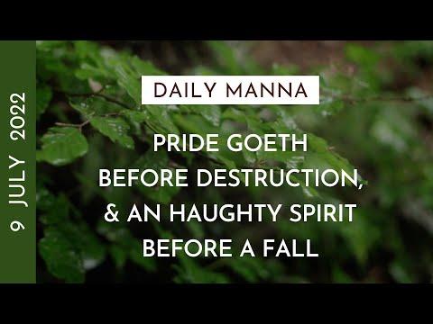 Pride Goeth Before Destruction | Proverbs 16:18-19 | Daily Manna