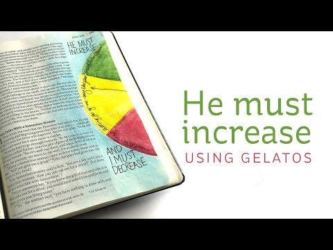 Bible Journaling John 3:30 He Must Increase (Gelatos)