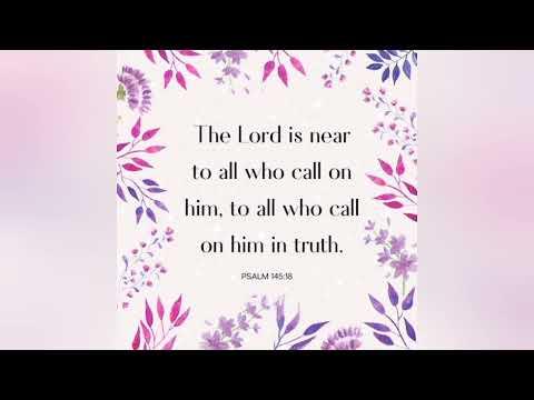 13-01-2022 | Psalms 145:18 | Today's Bible verse | Sis. Sarah Clement Raj | Hope Ministries |Bidar
