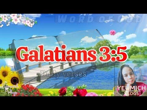 Galatians 3:5 || Daily Bible Verse || Word Of God || March 10, 2021