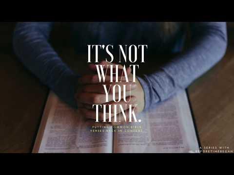 IT'S NOT WHAT YOU THINK // Psalm 46:5