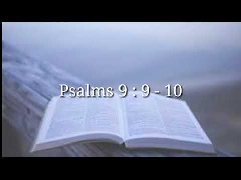 Inspirational Kuki short Bible verses ~ Psalms 9 : 9 - 10