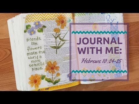 Bible Journaling: Hebrews 10:24-25