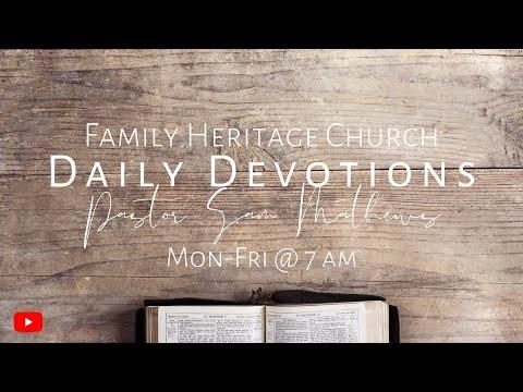 Daily Devotional with Pastor Sam (Psalm 46:4-7)