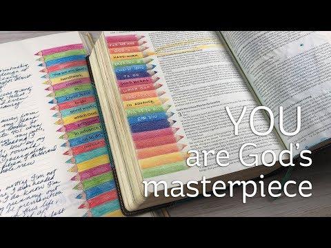 Bible Journaling Ephesians 2:10 - Your ART story: God's Masterpiece