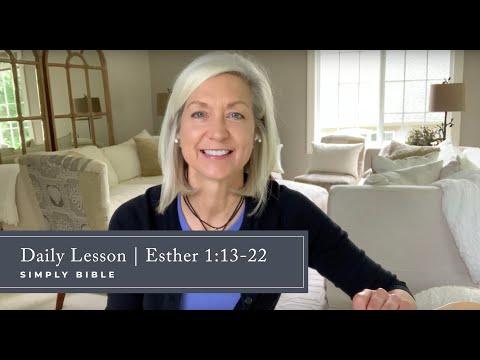 Daily Lesson |  Esther 1:13-22
