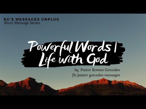 POWERFUL WORDS TO PONDER - Life with God Isaiah 40:15 | Pas. Gonzales Messages