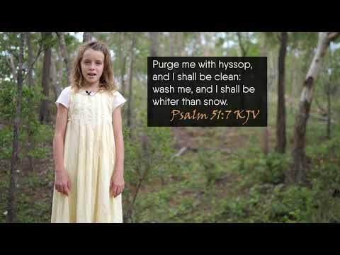 How to sing Psalm 51:7 KJV - Purge me with hyssop - Musical Memory Verse