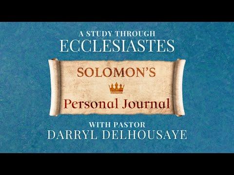 The Pursuit of Pleasure (Ecclesiastes 2:1-11) | Pastor Darryl DelHousaye  |Wisdom From the Word