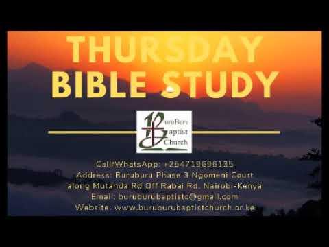 BBC Thursday Bible Study Fellowship (Psalm 41:11-13) - April 1, 2021