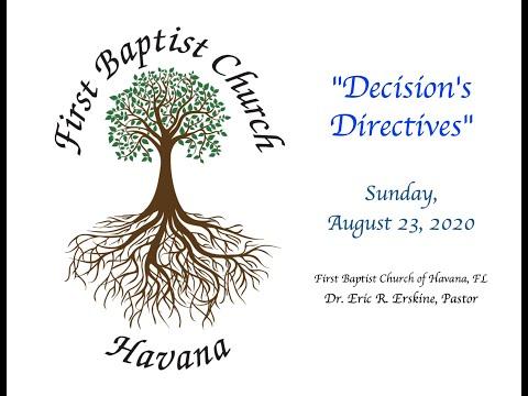 Decision's Directives (1 Kings 21:1-16)