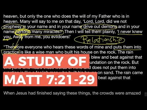 Matthew 7:21-29 | Scripture Study