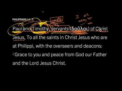 Do You Serve God or Man? Philippians 1:1