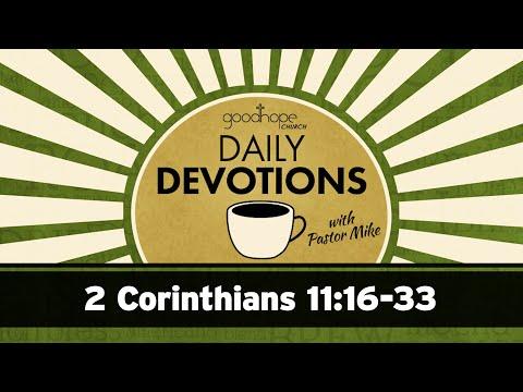 2 Corinthians 11:16-33 // Daily Devotions with Pastor Mike
