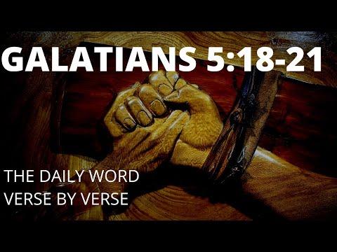 Galatians 5:18-21  The Daily Word verse by verse