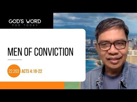 22.203 | Men of Conviction | Acts 4:19-22 | God's Word for Today with Pastor Nazario Sinon