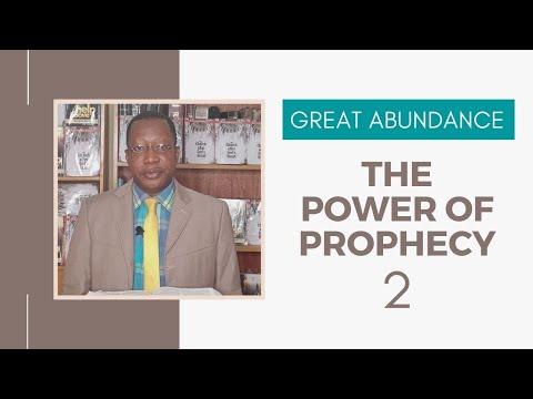 GREAT ABUNDANCE: THE POWER OF PROPHECY (PART 2) / DEUT. 18:18-20  / EFL DAY 266 / REV. F.B. OBENDE