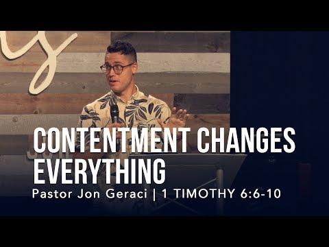 1 Timothy 6:6-10, Contentment Changes Everything