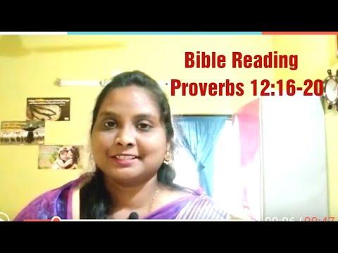 09.09.2020 Bible Reading, Proverbs 12:16-20