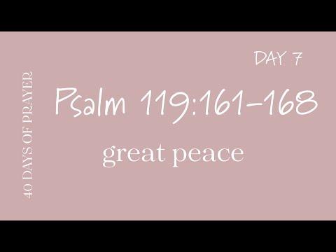 Day 7 Psalm 119:161-168 | 40 Days of Prayer In the Book of Psalm