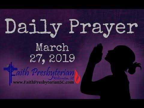 Daily Prayer; March 27, 2019; Psalm 5, Jer 8:4-7, 18-9:6; Rom 5:1-11; John 8:12-20