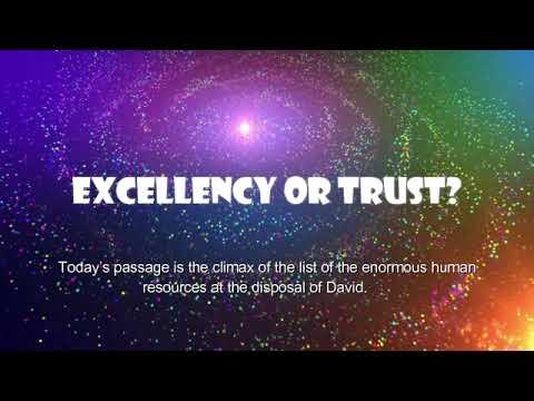 Excellency Or Trust (1 Chronicles 27:32-34)  Mission Blessings
