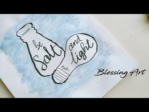 BE SALT AND LIGHT Painting || Bible Verses Wall Frames || Matthew 5:13-16.