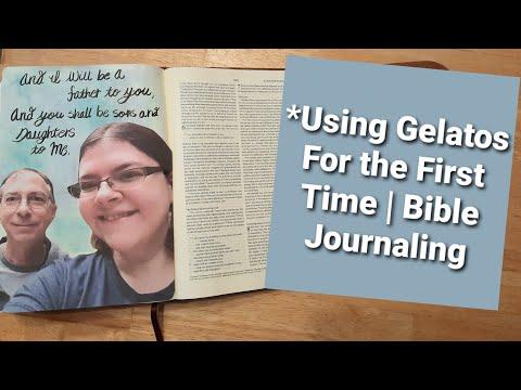 *Using Gelatos For the First Time | Bible Journaling 2 Corinthians 6:16-18
