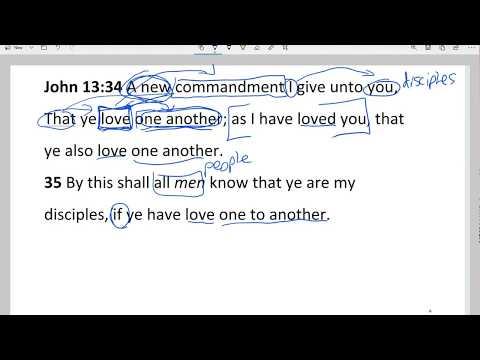 Bible Study - John 13:34-35