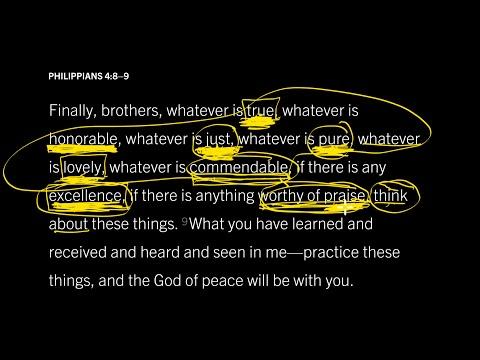 What Does the Mind of Peace Think About? Philippians 4:8–9, Part 2